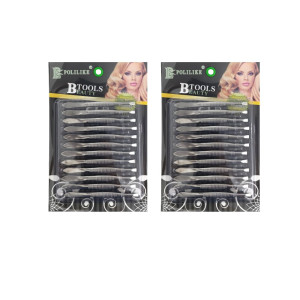 SET DEPILADORES PLATEADO X12 DK-1314 (CARTX12)