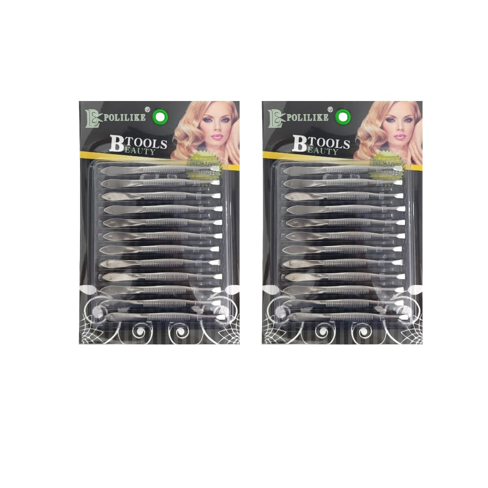 SET DEPILADORES PLATEADO X12 DK-1314 (CARTX12)