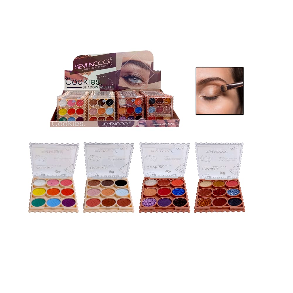 SOMBRA OJOS SEVENCOOL 9 TONOS 851A (CJAX24)