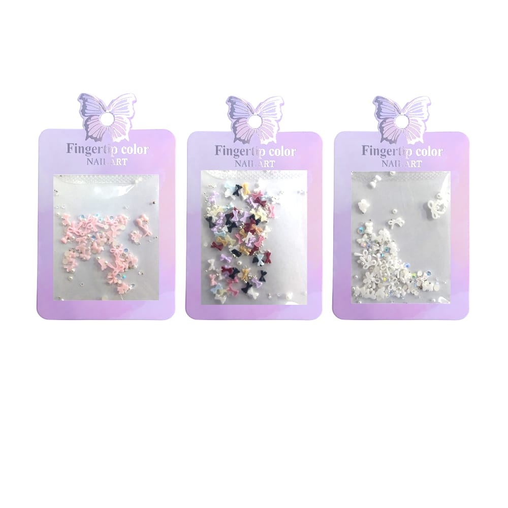 APLIQUES PARA UÑAS DISEÑOS SURTIDOS DK-3394 (PQTX12)