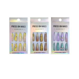 SET UÑAS POSTIZAS DISEÑOS SURTIDOS DK-3423