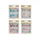 SET UÑA POSTIZA CORTA DECORADA CAJA LUJO DK-3448 (PQTX12)