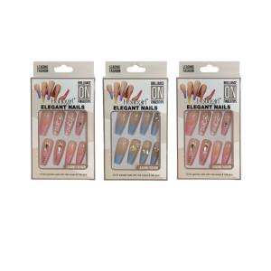 UÑA POSTIZA EMPAQUE LUJO DK-3650 (PQTX12)