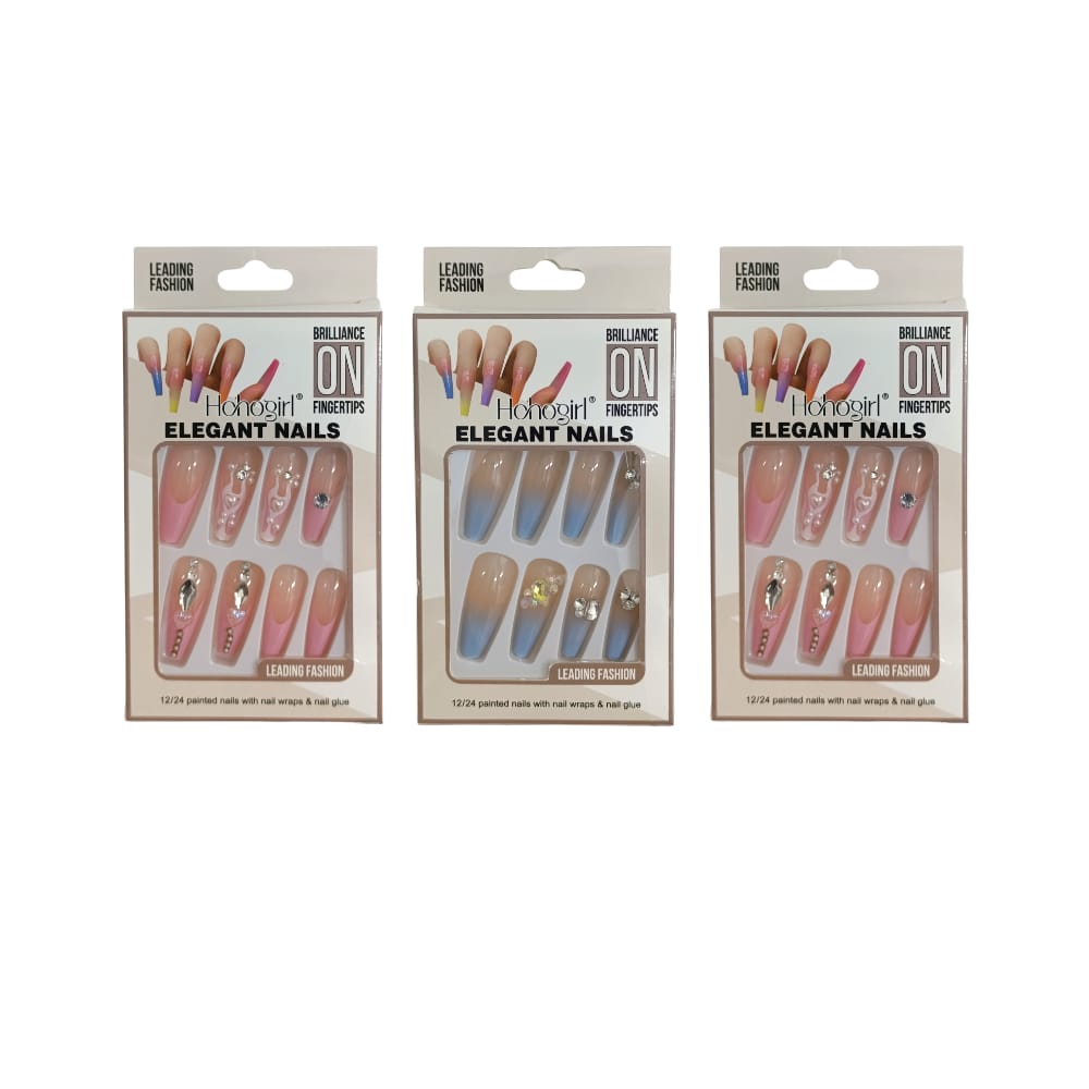 UÑA POSTIZA EMPAQUE LUJO DK-3650 (PQTX12)