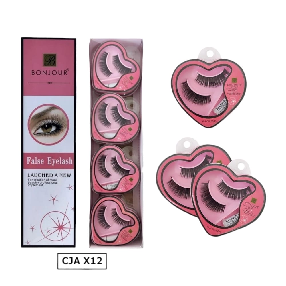 PESTAÑA CORAZON ROSADA DK-2219-R/GCO-003/002 (CJX12)