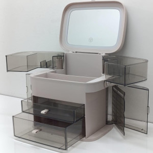 ORGANIZADOR COMETICO MAS ESPEJO USB DK-2310