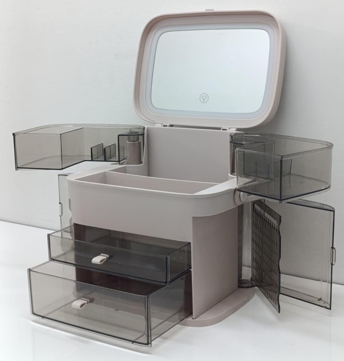 ORGANIZADOR COMETICO MAS ESPEJO USB DK-2310