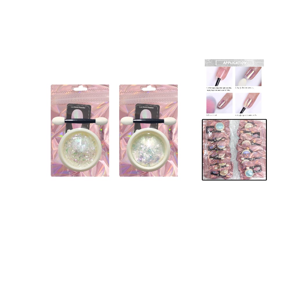 ESCARCHA PARA UÑAS COLORES SURTIDO DK-3409 (PQTX12)