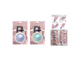 ESCARCHA PARA UÑAS COLORES SURTIDO DK-3411 (PQTX12)