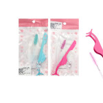 PINZA PESTAÑAS CON CEPILLO DK-3485 (PQTX12)