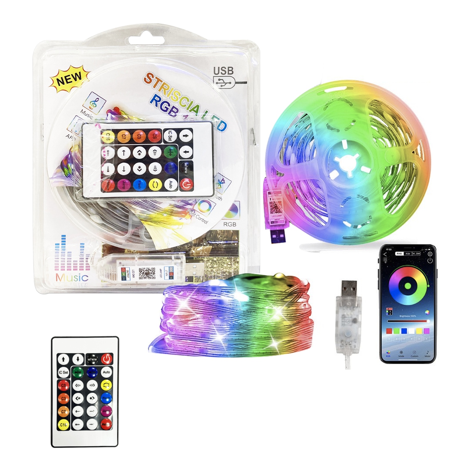 CINTA LUZ LED 10M/5V