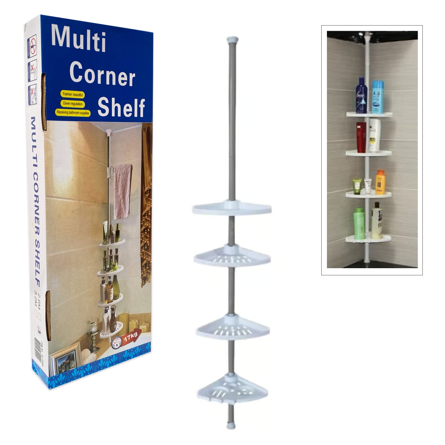 ESQUINERO ORGANIZADOR PARA BAÑO 3.2M