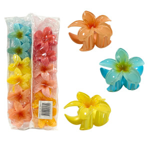 GANCHO FLOR PARA CABELLO 8CM (PQTX12)