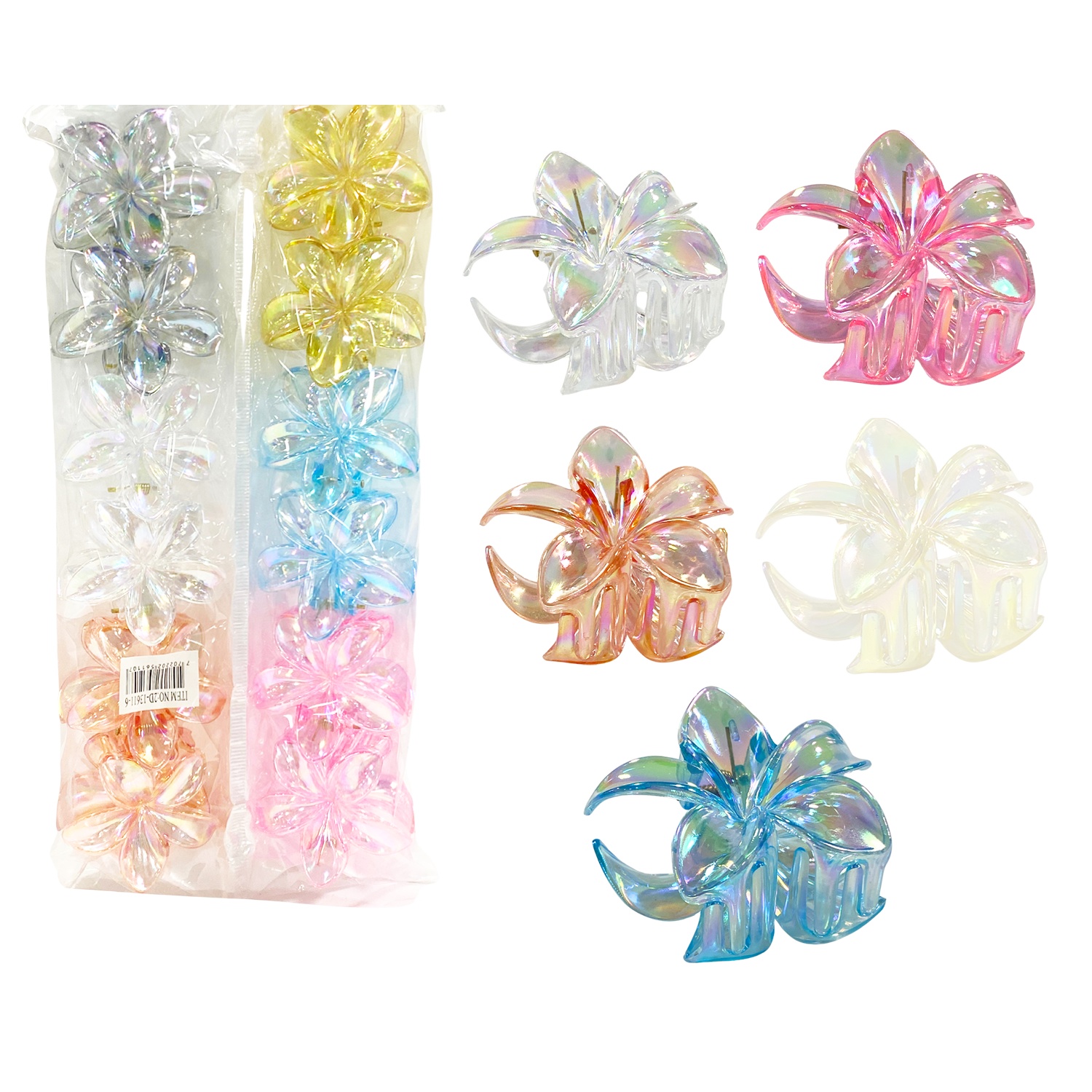 GANCHO FLOR BRILLANTE 6CM (PQTX12)