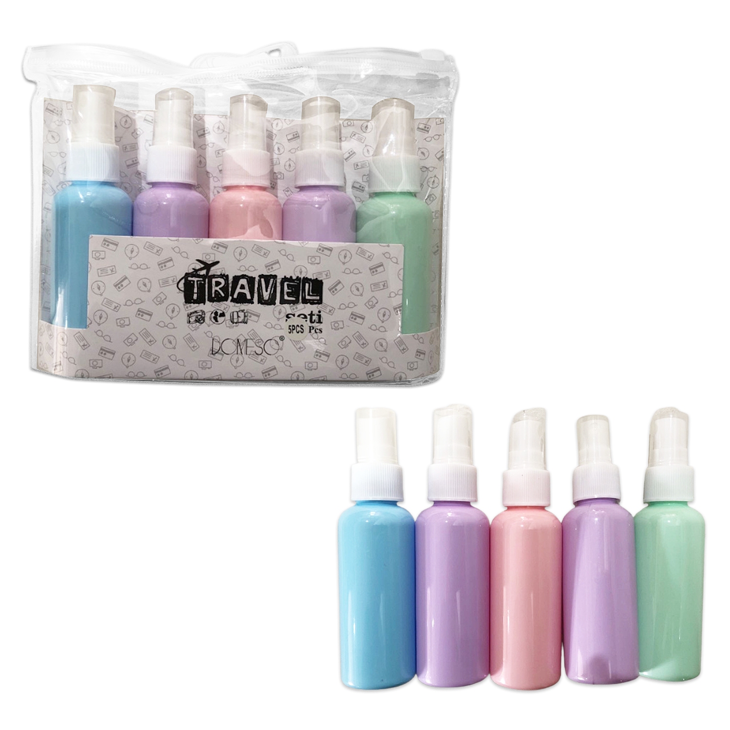 SET ATOMIZADOR PASTEL X5 (PQTX12)