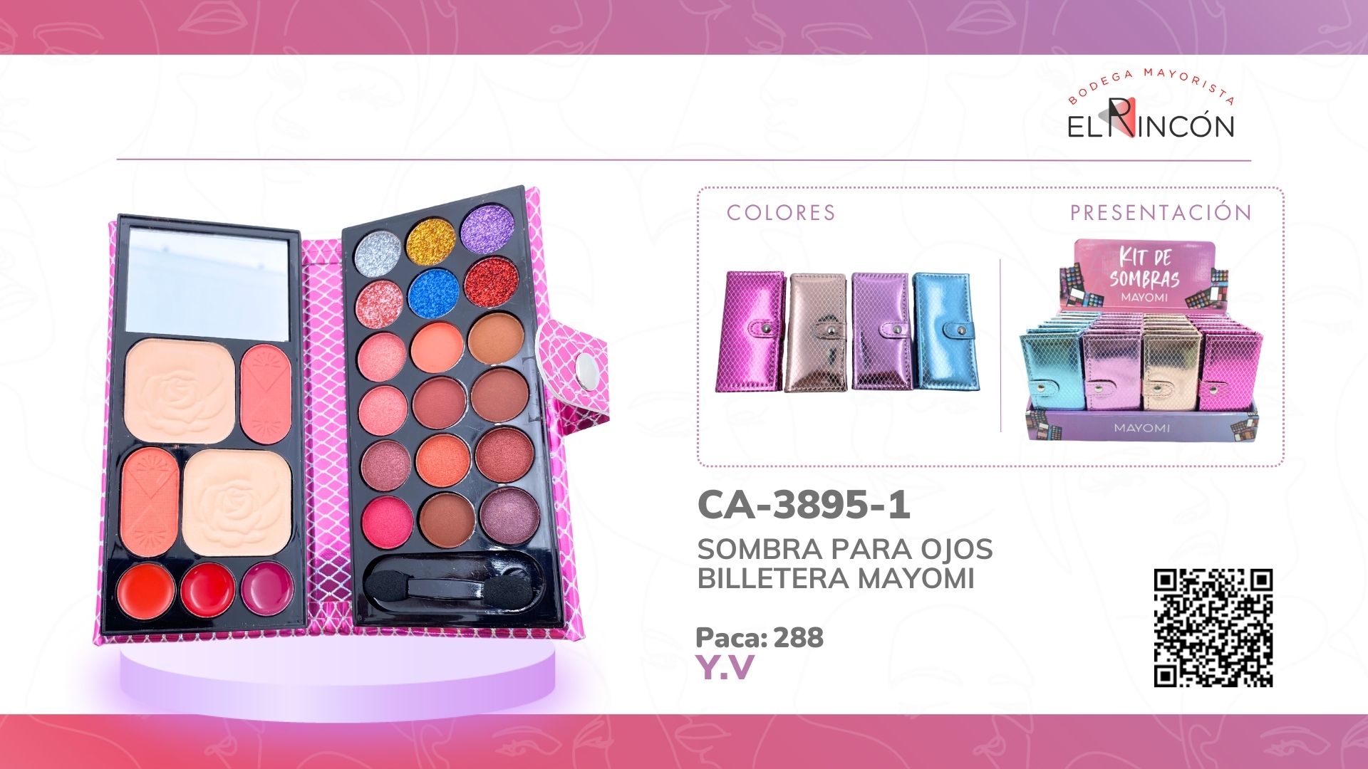 SOMBRA PARA OJOS BILLETERA MAYOMI BMR-3895-1