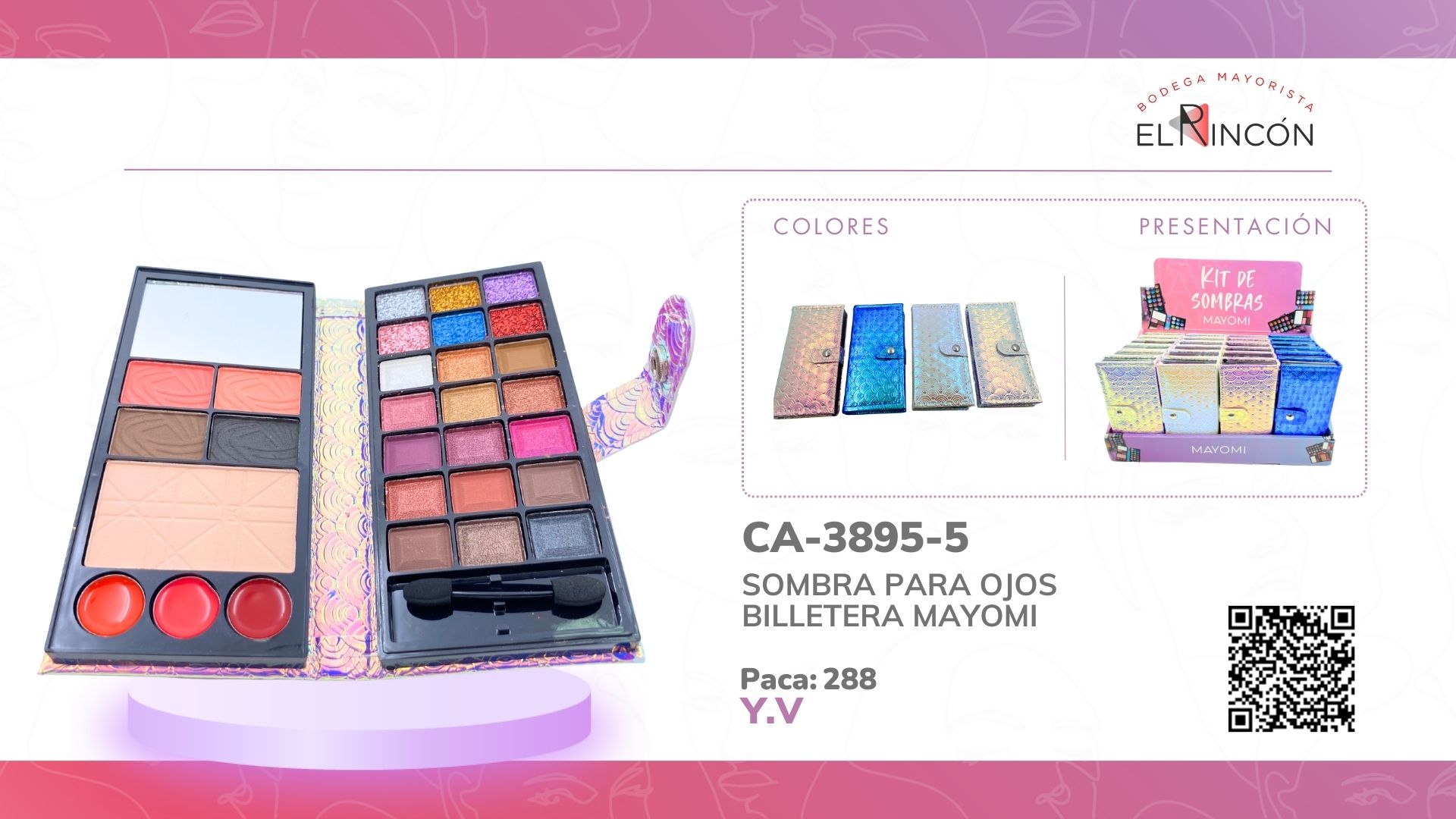 SOMBRA PARA OJOS BILLETERA MAYOMI BMR-3895-5