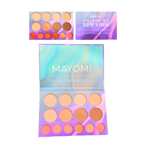 PALETA DE POLVO Y RUBOR MAYOMI BMR-6225