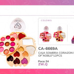 CAJA SOMBRA CORAZON IMAN OF NOBLE*12PCS 6669A