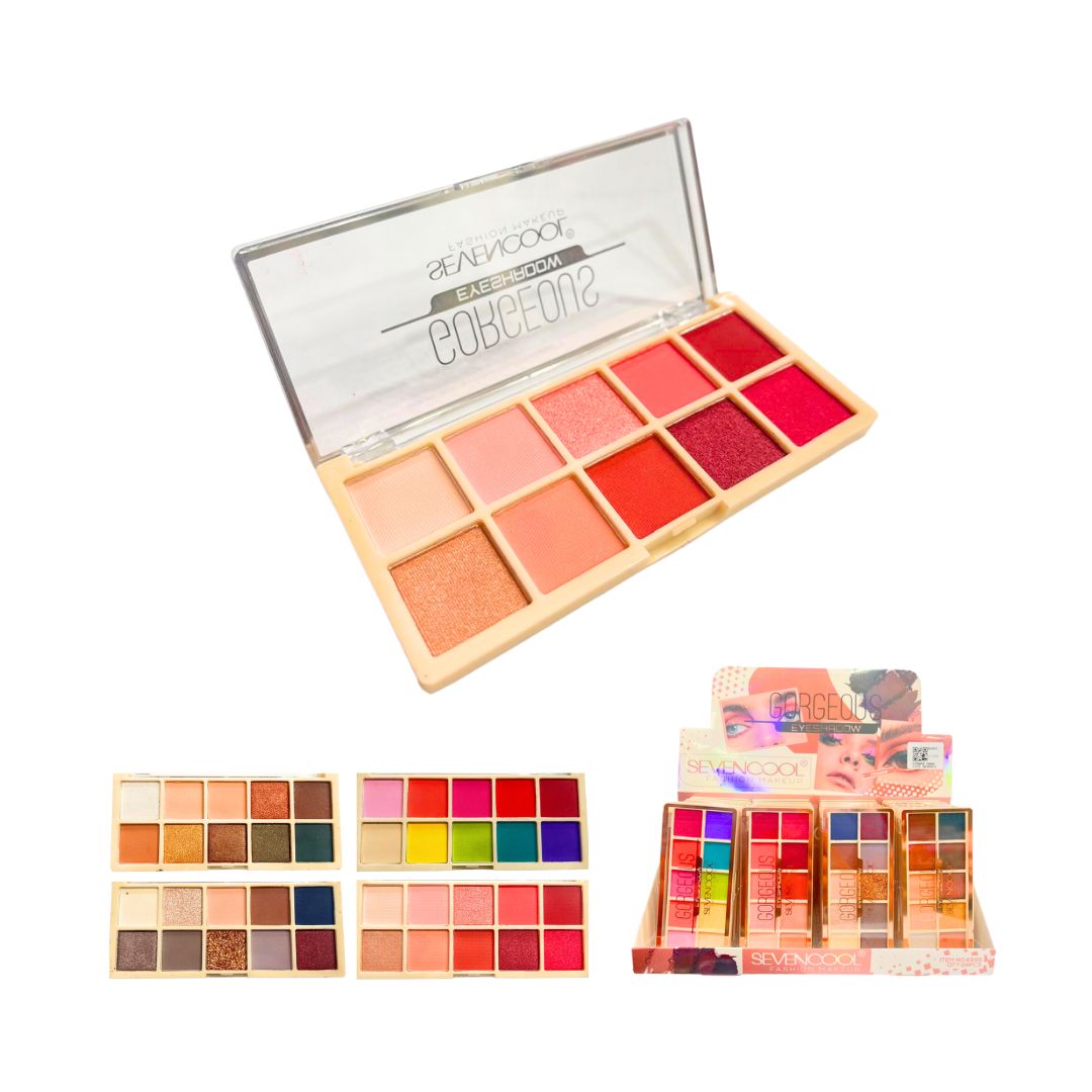 SOMBRA PARA OJOS SEVENCOOL *10TONOS 6895/6895C (CJ*24)