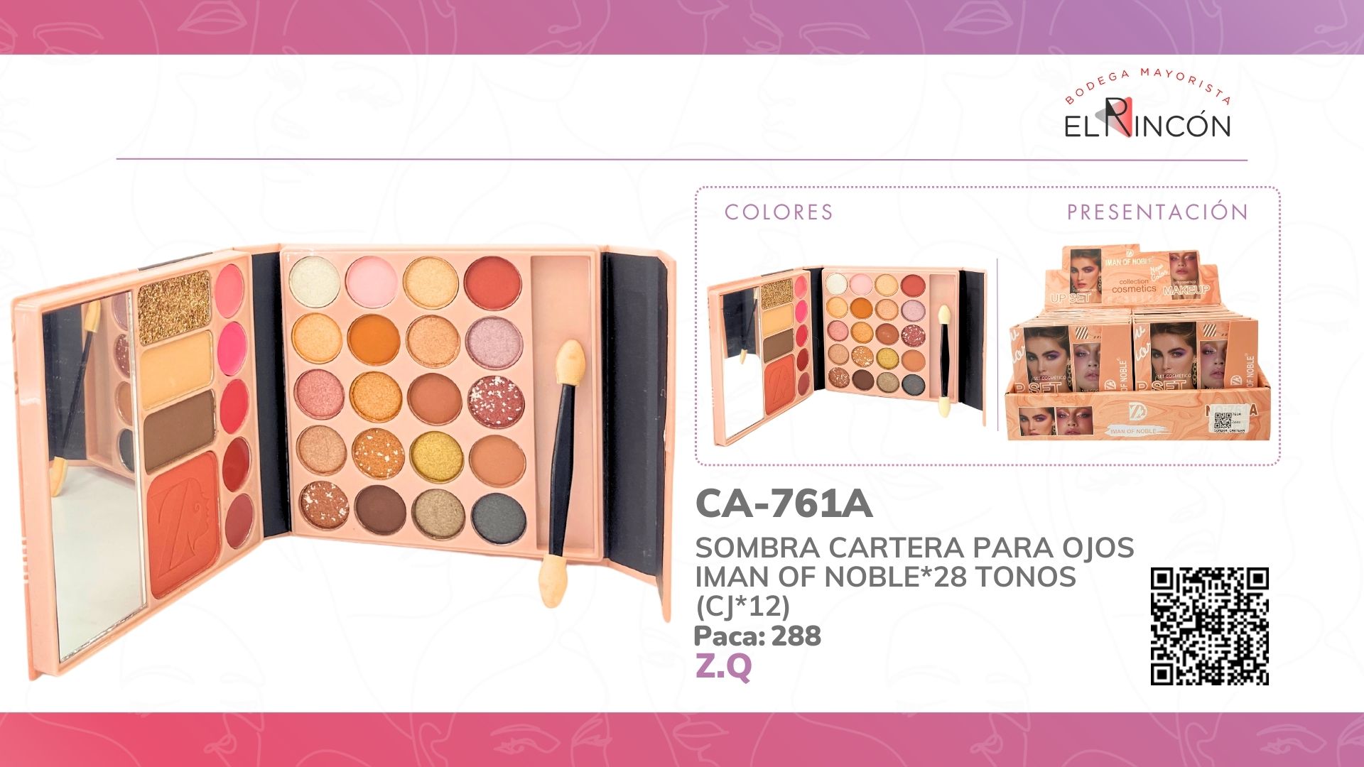 SOMBRA CARTERA PARA OJOS IMAN OF NOBLE*28 TONOS 761A (CJ*12)