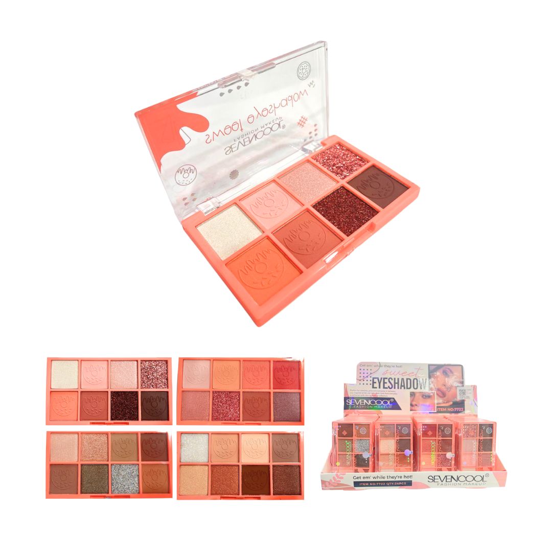 SOMBRA PARA OJOS SEVENCOOL *8TONOS 7722/7722B (CJ*24)