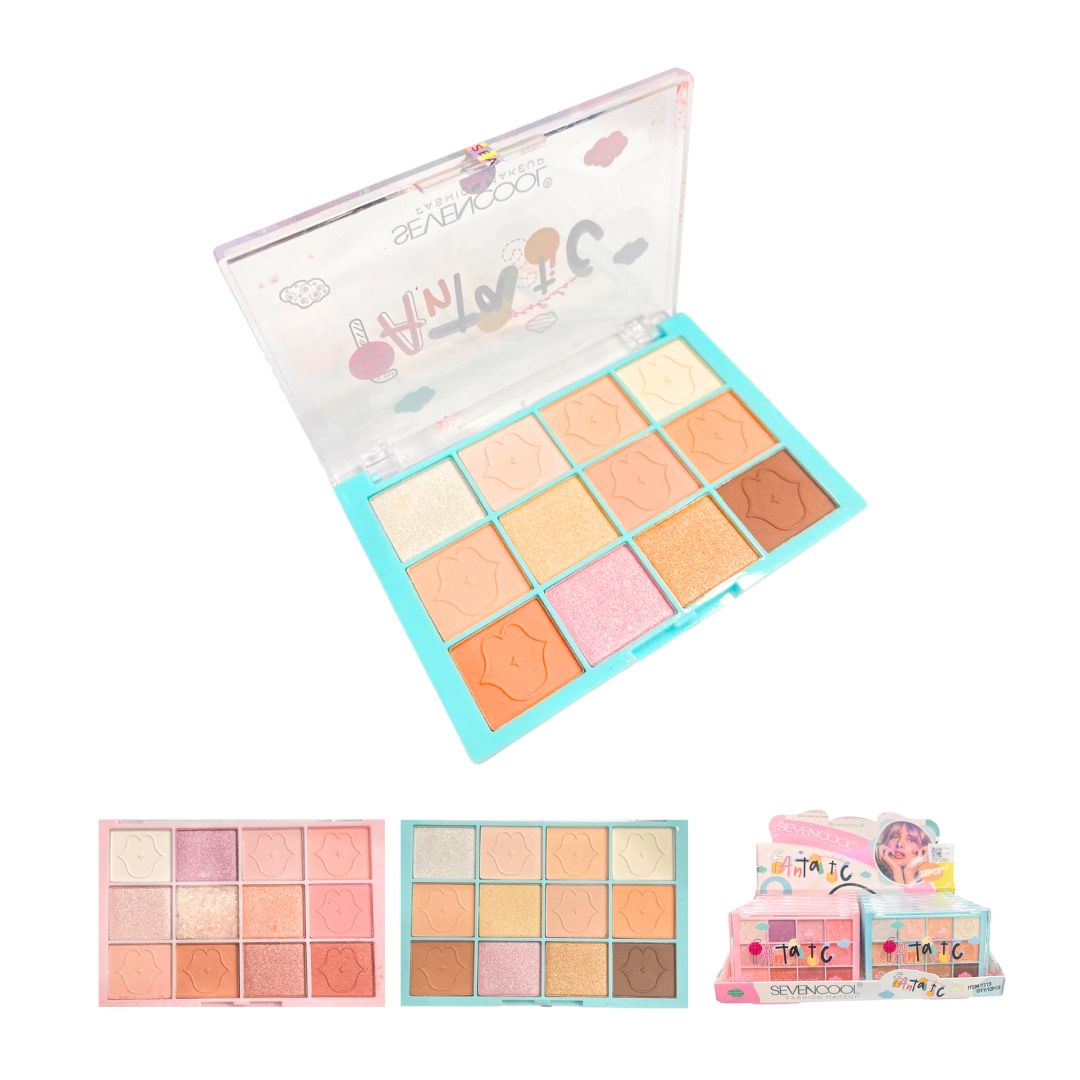 SOMBRA PARA OJOS SEVENCOOL *12TONOS 7773/7773A (CJ*12)