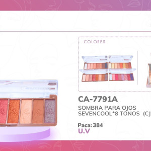 SOMBRA PARA OJOS SEVENCOOL*8 TONOS 7791A/7791 (CJ*24)