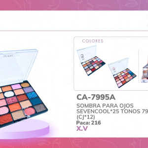 SOMBRA PARA OJOS SEVENCOOL*25 TONOS 7995A (CJ*12)