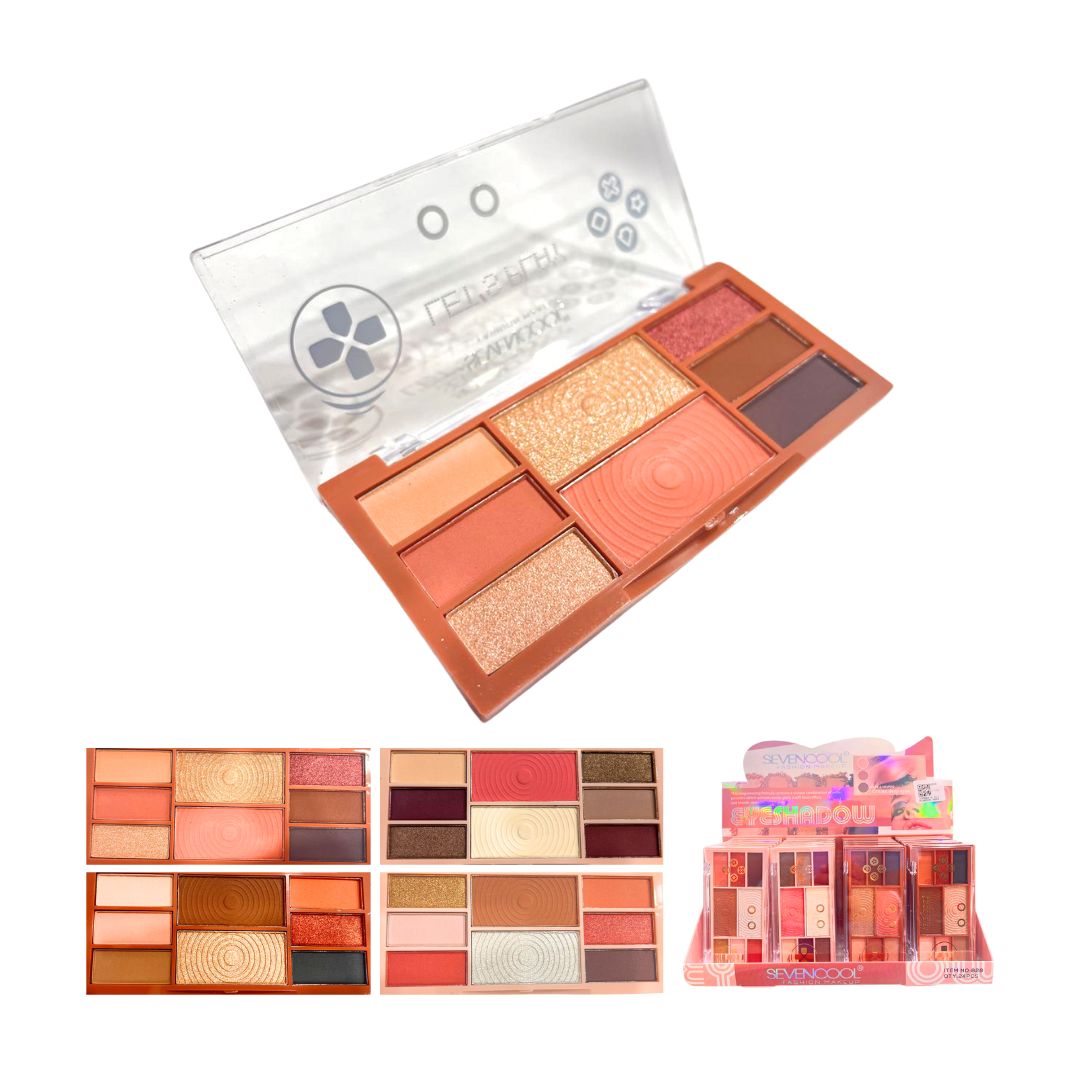 SOMBRA E ILUMINADOR PARA OJOS SEVENCOOL *8TONOS 828/828A (CJ*24)