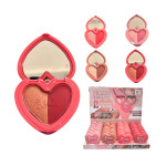 CAJA DE RUBOR+ILUMINADOR 2EN1 CORAZON BILLION BEAUTY CJ*24 B10092