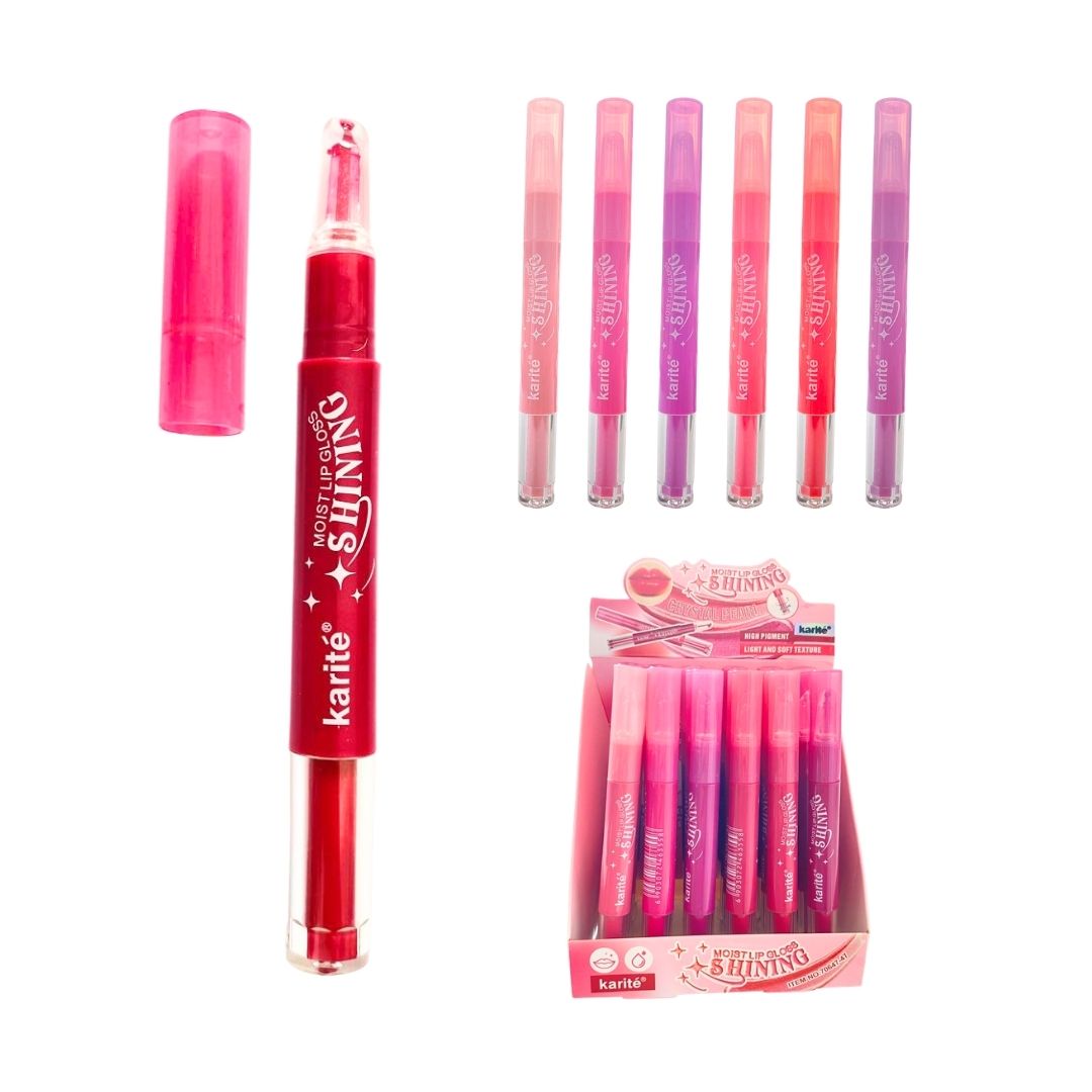 CAJA DE BRILLO SHINE LIPGLOSS KARITE *24PCS 70647-47
