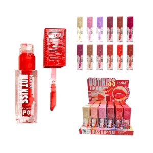 CAJA DE BRILLO LIP OIL HOT KISS KARITE*24PCS 70949-47