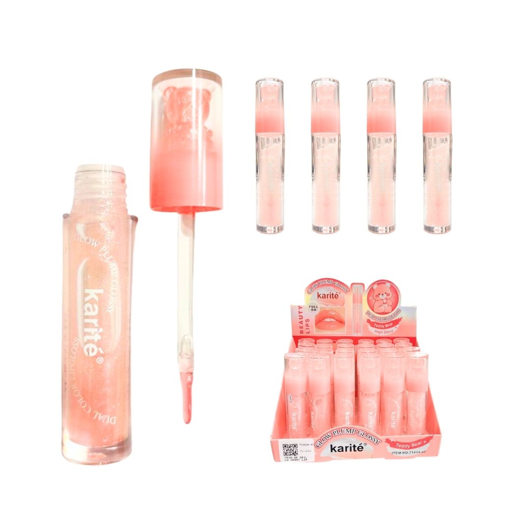 CAJA DE BRILLO SHINY LIP OIL KARITE *24PCS 71434-47