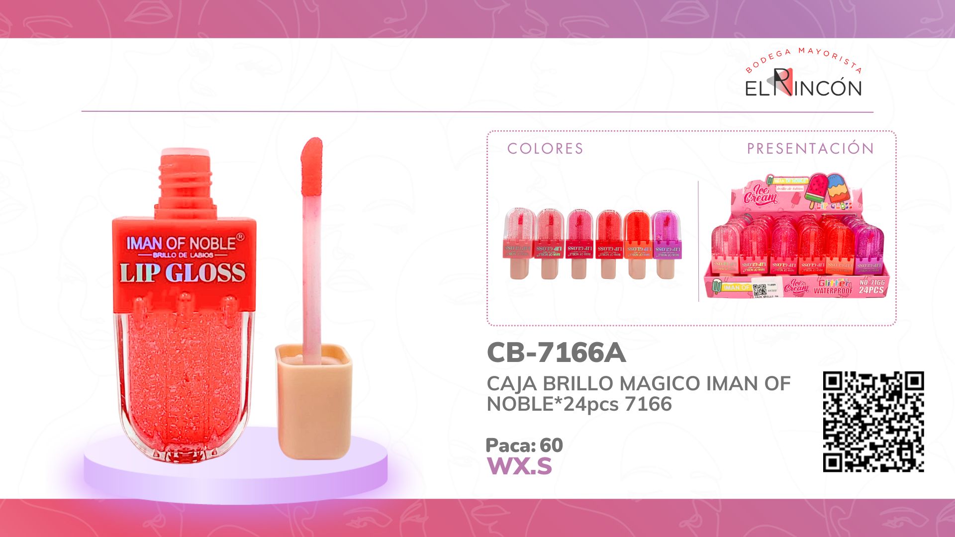 CAJA BRILLO MAGICO IMAN OF NOBLE*24pcs 7166