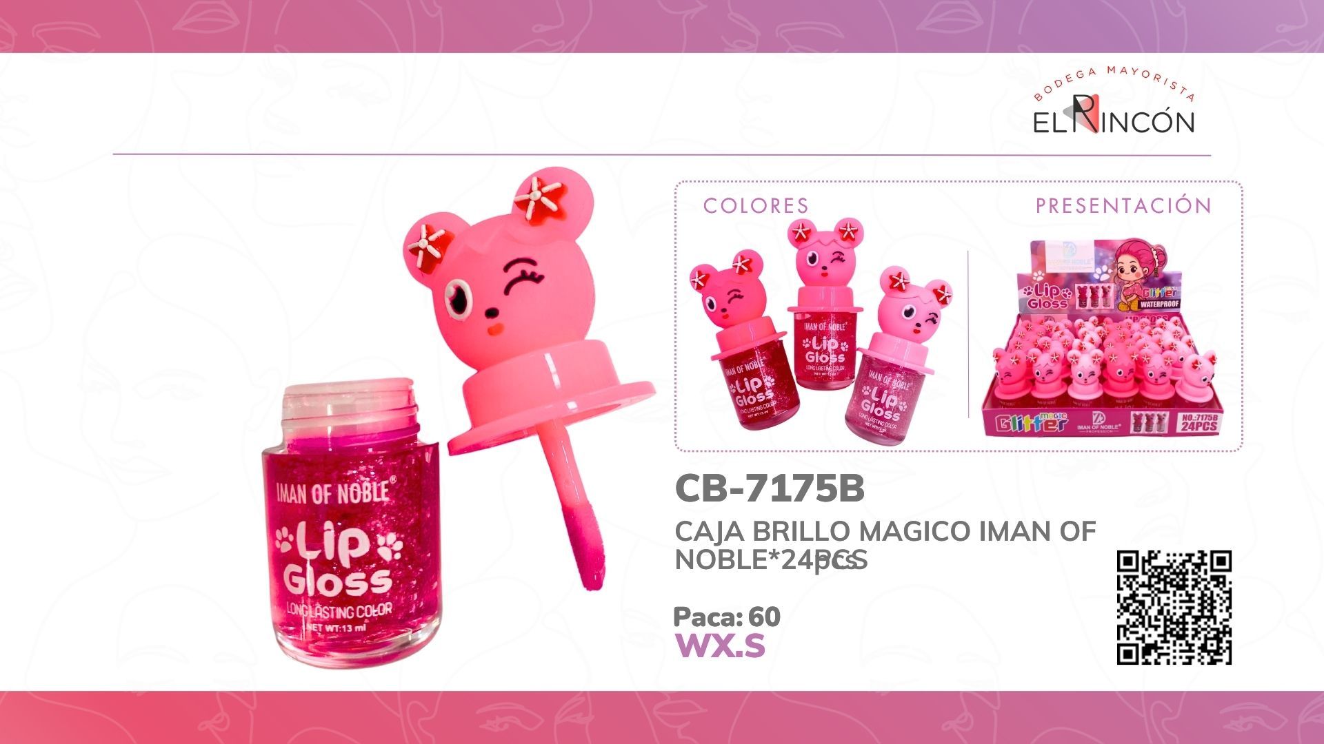 CAJA BRILLO MAGICO IMAN OF NOBLE*24PCS 7175B