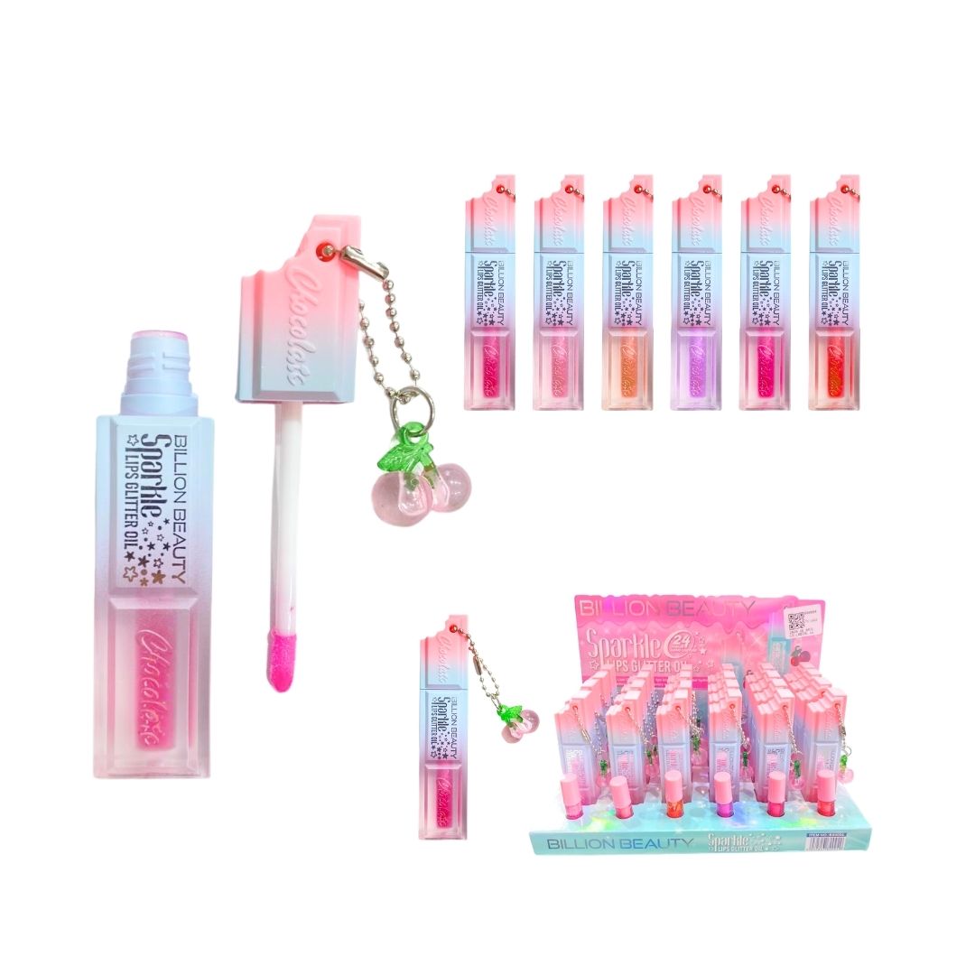 CAJA DE BRILLO LABIAL LLAVERO BILLON BEAUTY CJ*24 B80094