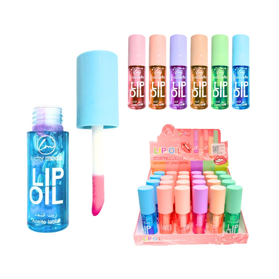 CAJA DE BRILLO LIPOIL COLORES LUCKY MODEL CJ*24 ML8018A