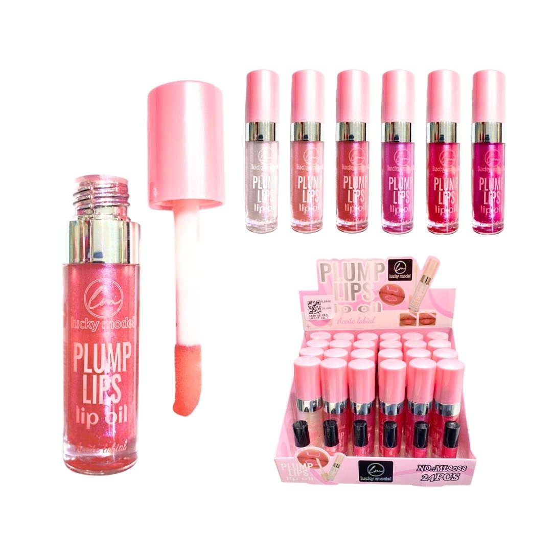 CAJA DE BRILLO LIP OIL LUCKY MODEL CJ*24 ML8088