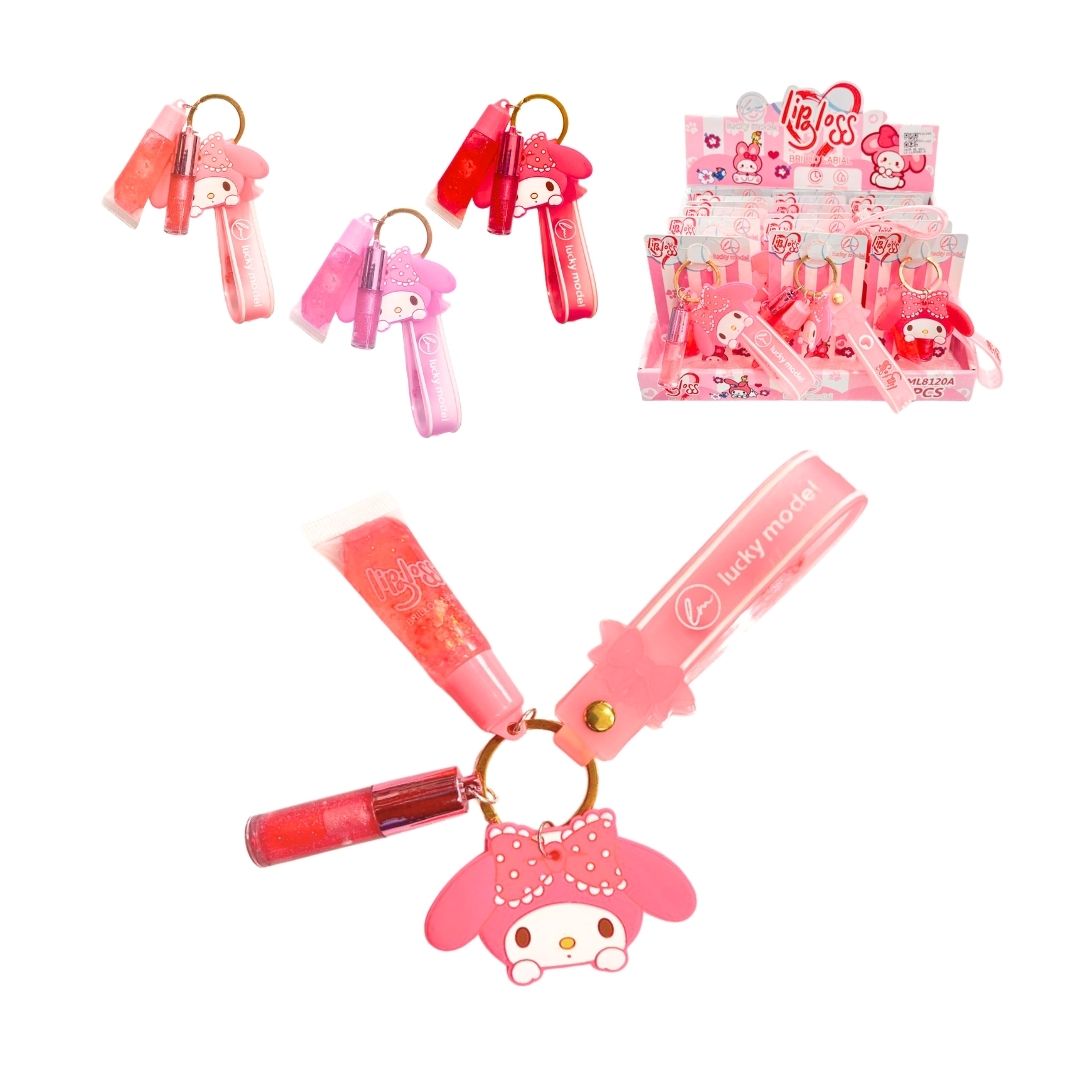 CAJA DE BRILLO LLAVERO MUÑECA LUCKY MODEL CJ*18 ML8120A