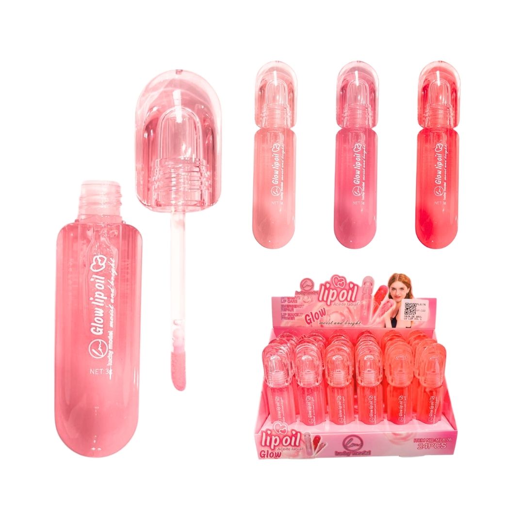 CAJA DE BRILLO LIP OIL LUCKY MODEL CJ*24 ML8176