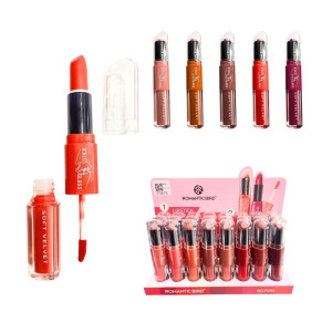 CAJA DE BRILLO LABIAL 2EN1 ROMANTIC BIRD CJ*24 R299