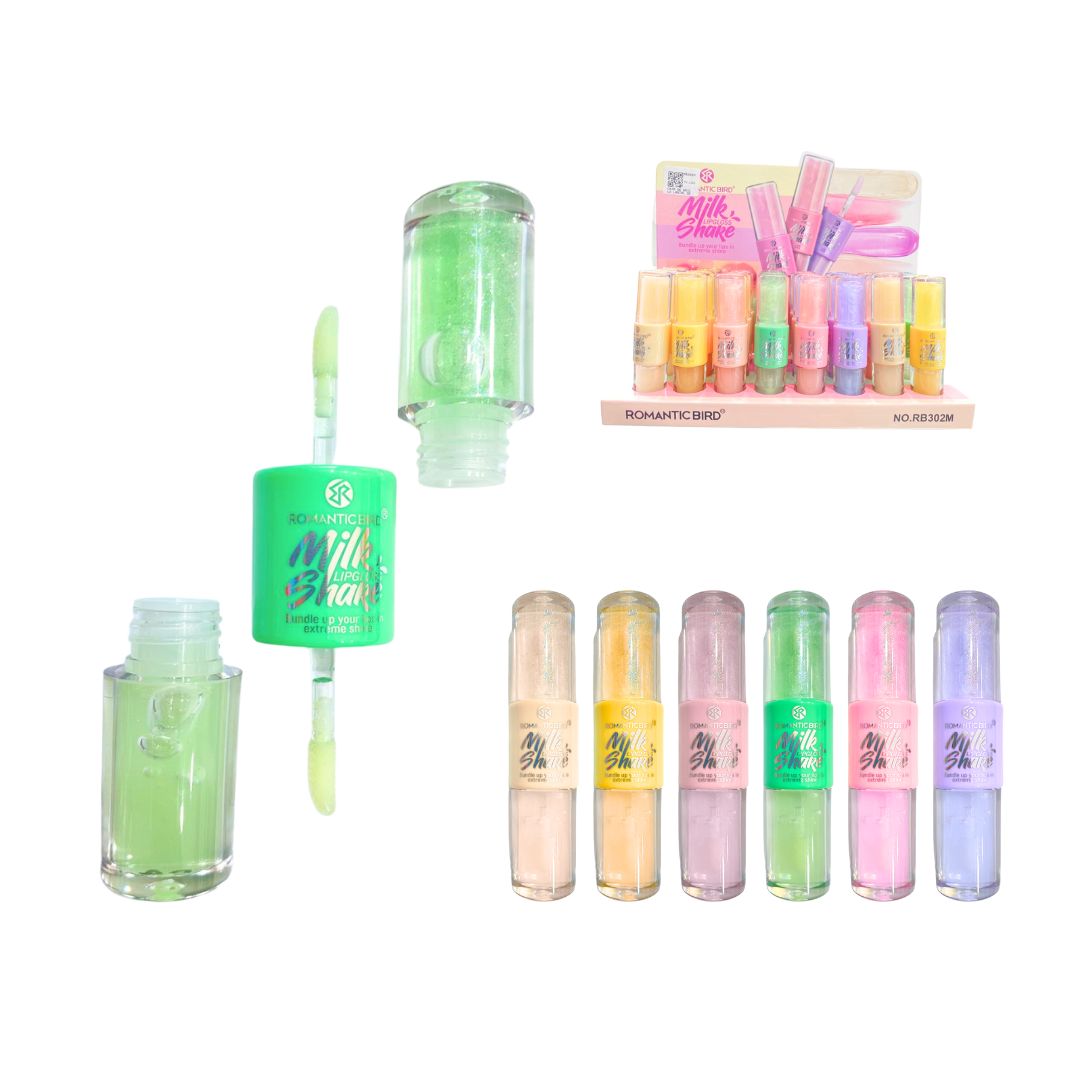 CAJA DE BRILLO LABIAL 2EN1 ROMANTIC BIRD RB302M (CJ*24)