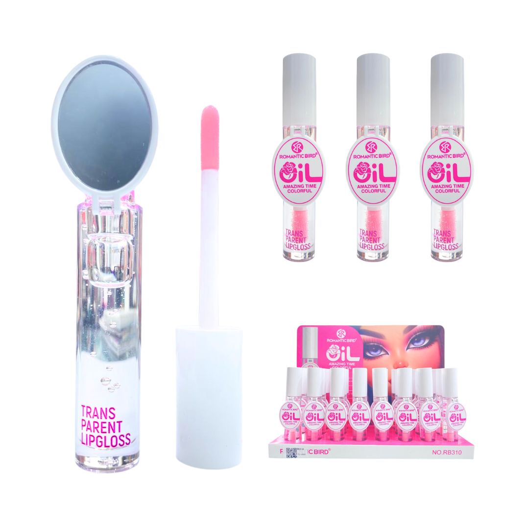 CAJA DE BRILLO PARA LABIOS OIL ROMANTIC BIRD RB310 (CJ*24)