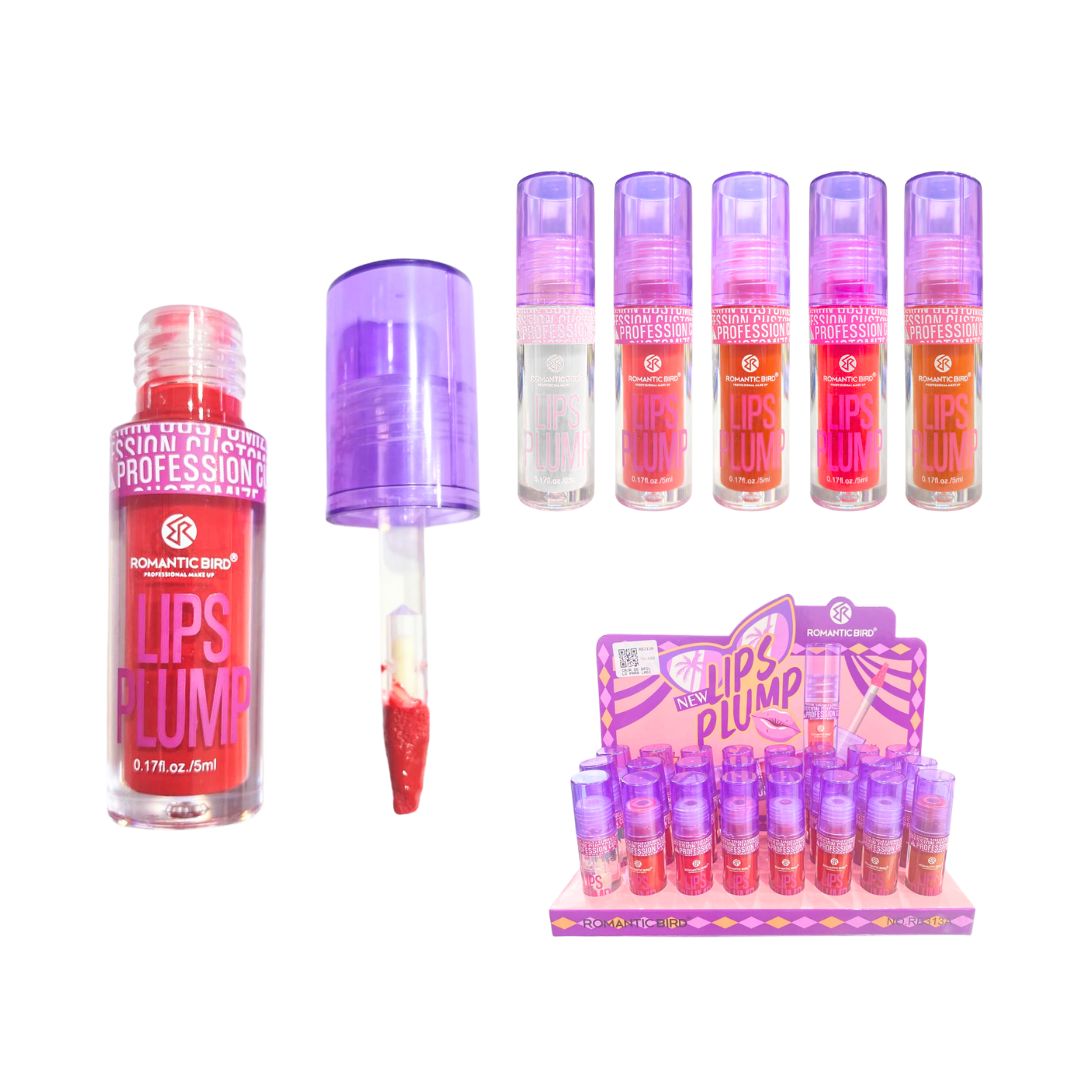 CAJA DE BRILLO PARA LABIOS ROMANTIC BIRD RB313A (CJ*24)