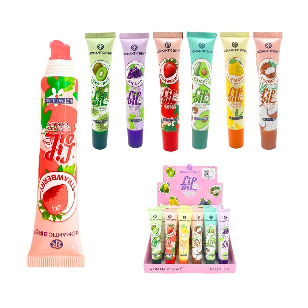 CAJA DE BRILLO FRUTAS ROMANTIC BIRD *24PCS RB315