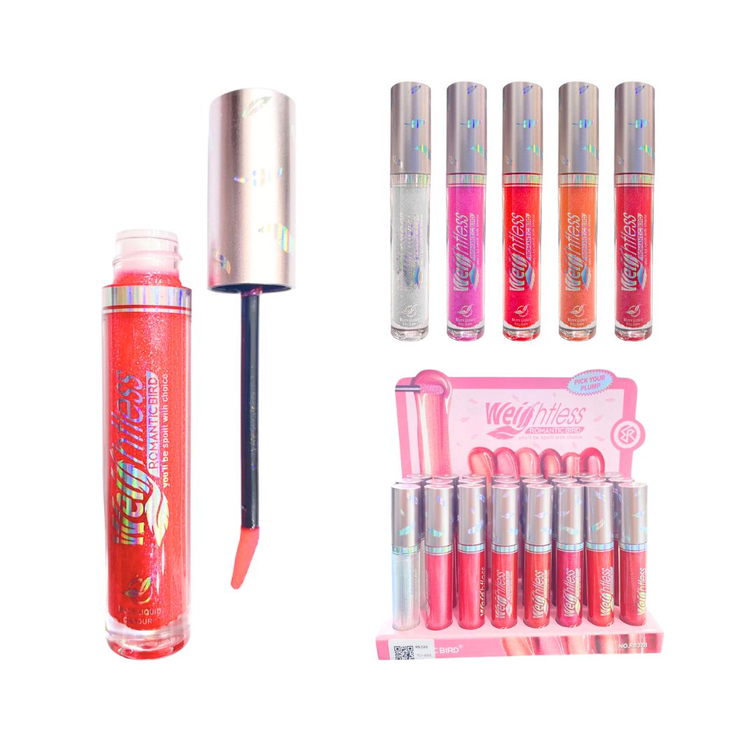 CAJA DE BRILLO ESCARCHADO ROMANTIC BIRD RB328 (CJ*24)