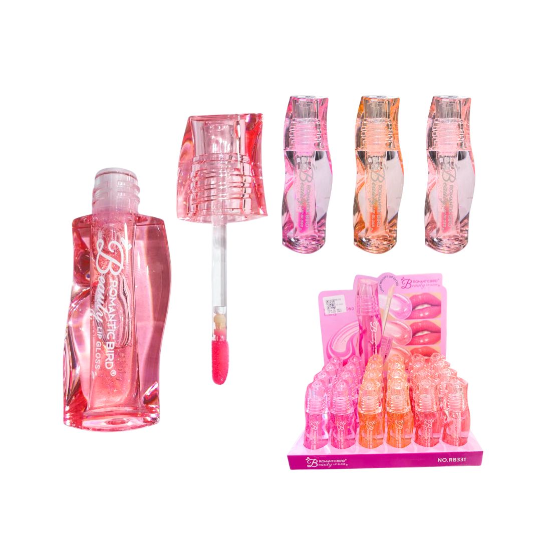 CAJA DE BRILLO PARA LABIOS BEAUTY ROMANTIC BIRD RB331 (CJ*24)