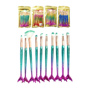 SET DE BROCHAS SIRENA *10PCS BMR-4957