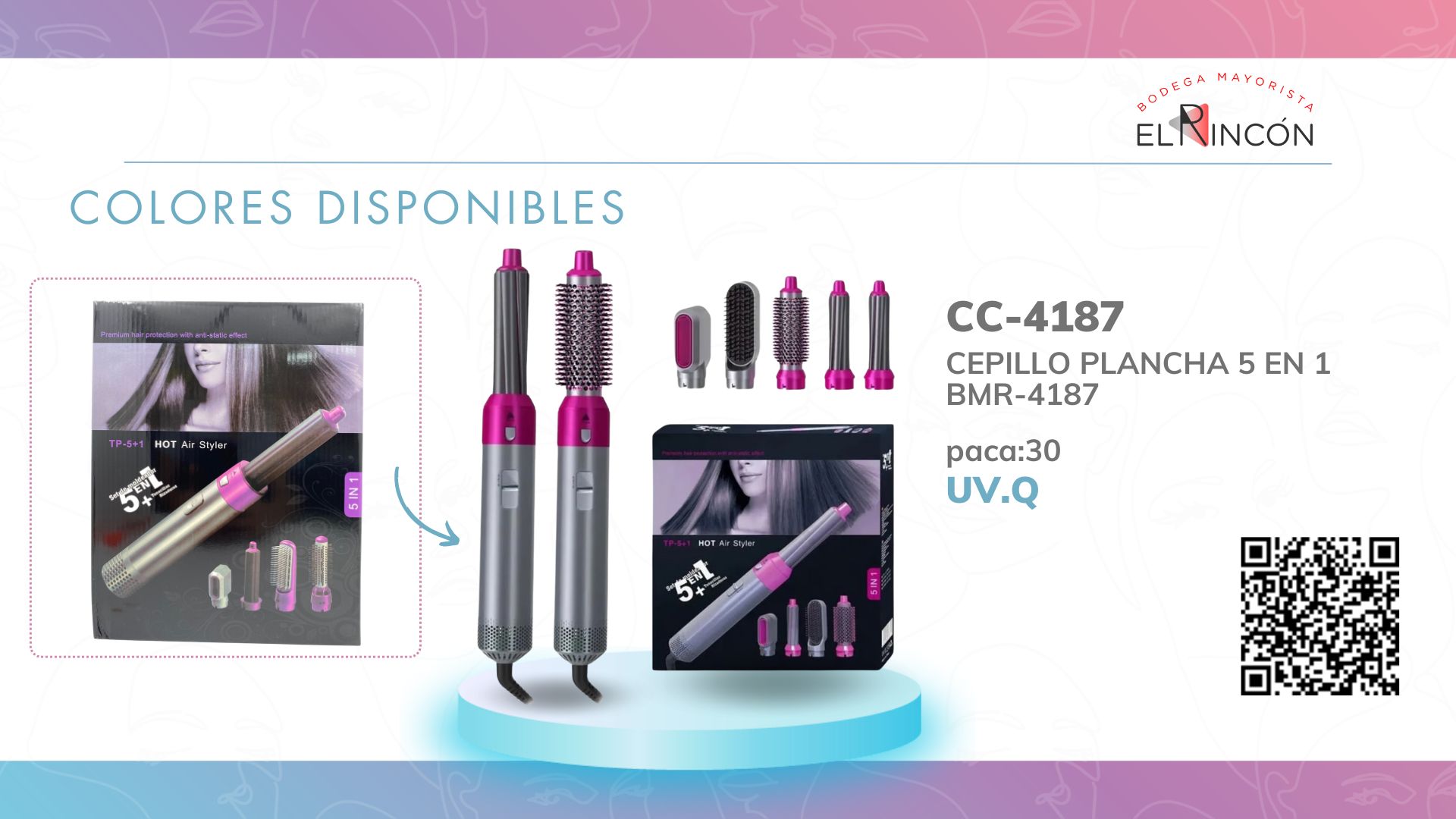 CEPILLO PLANCHA 5 EN 1 BMR-4187